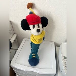 Vintage Disney Mickey Mouse golfing plush toy